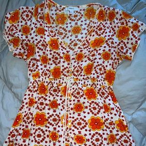 Forever 21 Orange floral dress